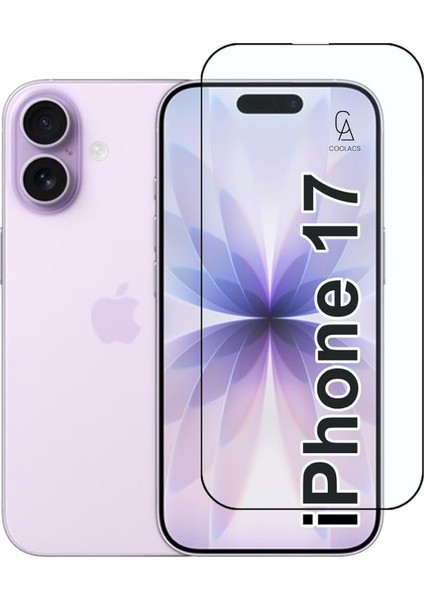 Apple iPhone 17 Uyumlu Içi Kadife Lansman Kılıf ve 5d Tam Kaplayan Cam Ekran Koruyucu