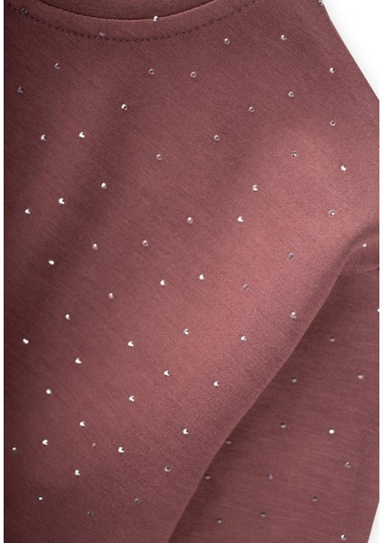 Komple Taşlı Modal Takım 2-7 Yaş Gül Kurusu modelleri