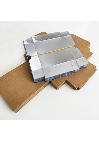 7X7X3 cm Asetat Kapaklı Kraft Kutu Düğün Nişan Kına Hediyelik Kutu 100 Adet modelleri