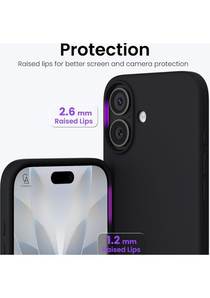 Apple iPhone 17 Uyumlu Içi Kadife Lansman Kılıf ve 5d Tam Kaplayan Cam Ekran Koruyucu modelleri