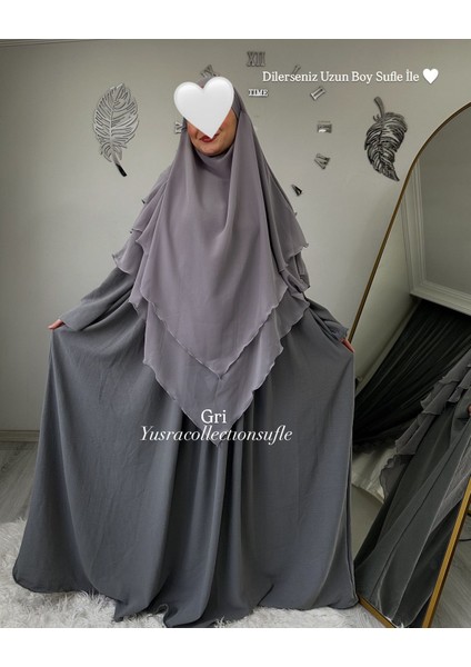 Ayrobin Elbise ve Uzun Sufle 2’li Takım