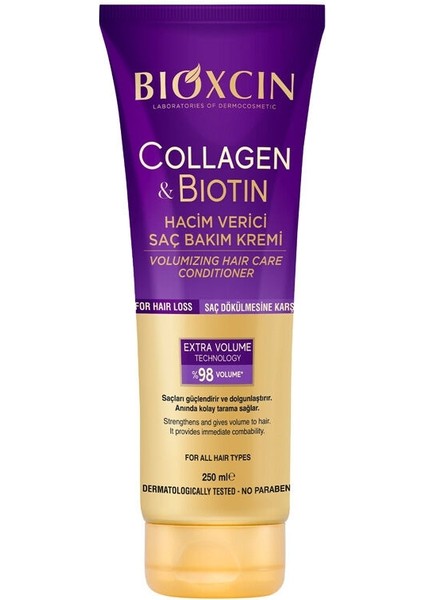 Collagen Biotin Hacim Verici Saç Bakım Kremi 250 ml