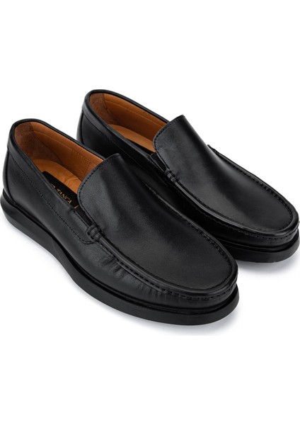 Erkek Hakiki Deri Siyah Loafer Ayakkabı 478 A14801 Erk Ayk SK25-26 Sıyah fiyatları