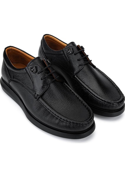Erkek Hakiki Deri Siyah Casual Ayakkabı 478 A14802 Erk Ayk SK25-26 Sıyah fiyatları