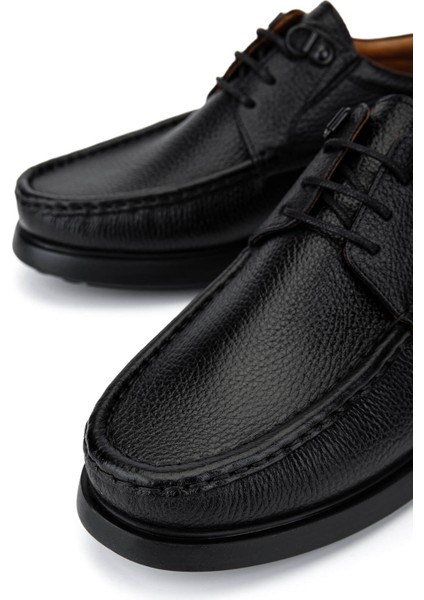 Erkek Hakiki Deri Siyah Casual Ayakkabı 478 A14802 Erk Ayk SK25-26 Sıyah fırsatları