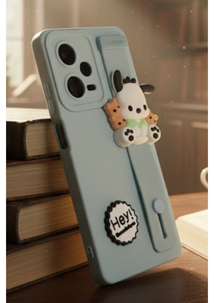 Redmi Note 12 Pro 5g Uyumlu Kılıf Mavi Renk 3D Figürlü Darbe Emici Yumuşak Silikon Kapak fiyatları