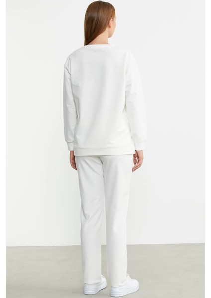 Sementa 76380 Taş Detaylı Sıfır Yaka Eşofman Takım modelleri