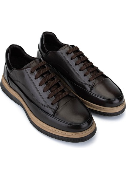 Erkek Hakiki Deri Kahverengi Casual Ayakkabı 1093 1561 Erk Ayk SK25-26 Kahve Dr fiyatları