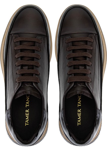 Erkek Hakiki Deri Kahverengi Casual Ayakkabı 1093 1561 Erk Ayk SK25-26 Kahve Dr indirimleri