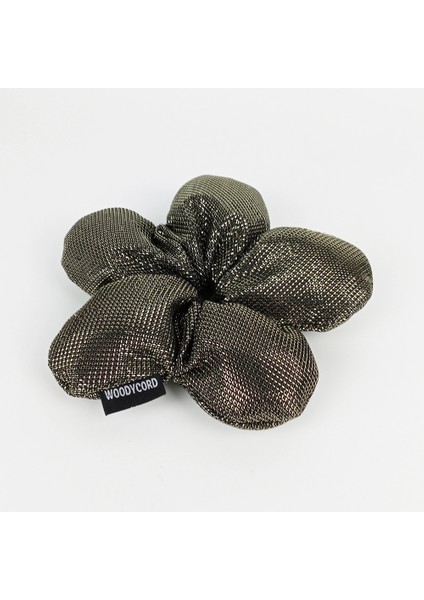 El Yapımı Bronz pofuduk Scrunchie Topuz Tokası