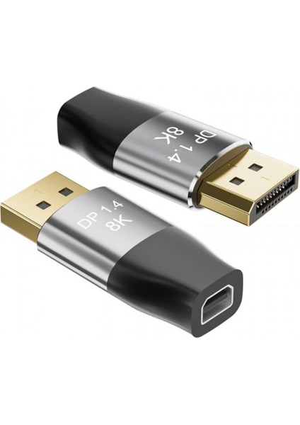 8k Mini Displayport To Displayport Adaptörü Çift Yönlü Dönüştürücü