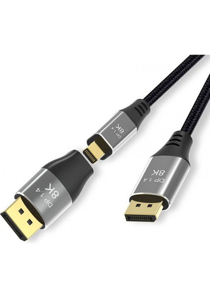 8k Mini Displayport To Displayport Adaptörü Çift Yönlü Dönüştürücü fırsatları