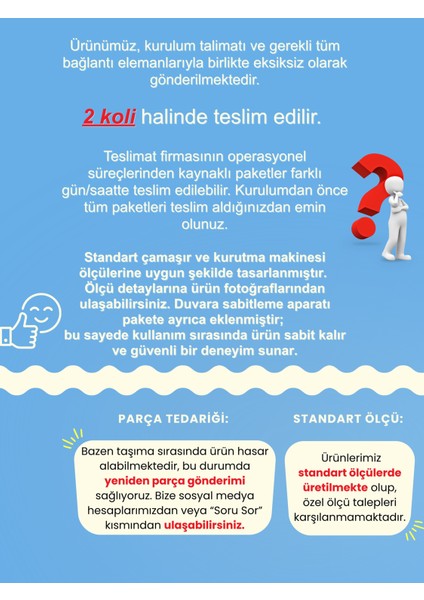 Fika Çamaşır ve Kurutma Makinesi Dolabı Çok Amaçlı Dolap Banyo Dolabı Beyaz-Rota