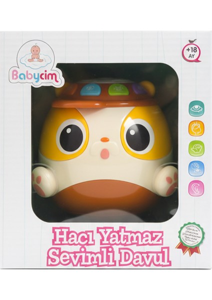 Babycim Hacıyatmaz Sevimli Davul Kahverengi