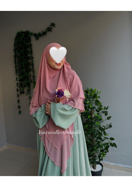 Ayrobin Elbise ve Uzun Sufle 2’li Takım Kombin