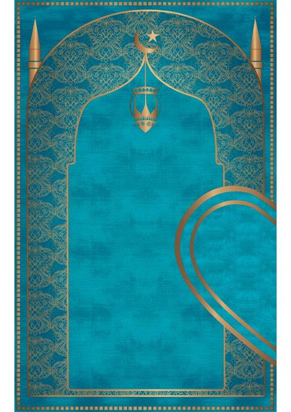 Çift Seccadesi Diz Acıtmaz Yumuşak Namazlık Turkuaz fırsatları