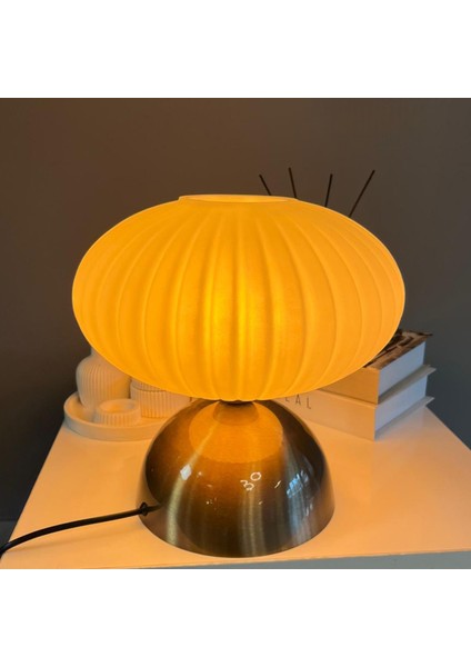 Elegant Cam Beyaz Masa Lambası Dekoratif Masaüstü Aydınlatma Hol Abajur Yatak Odası Başucu Lamba fırsatları