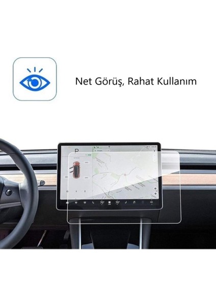 BYD Sealion 7 15.6 inç Mat Ekran Koruyucu Multimedya 9H Nano