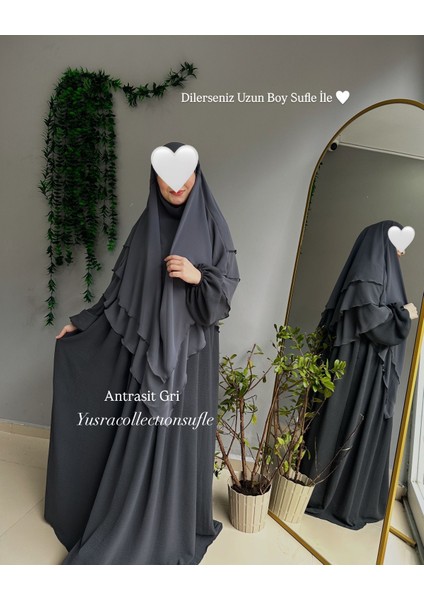 Ayrobin Elbise ve Uzun Sufle 2’li Takım