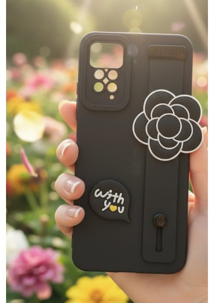 Redmi Note 11 Pro Uyumlu Kılıf Siyah Renk 3D Figürlü Darbe Emici Yumuşak Silikon Kapak