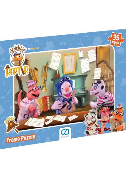 Dedektif Reptır Frame Puzzle - 35 Parça - Karışık Desen Gönderilecektir. fiyatları