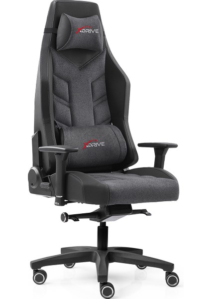 Fırtına Profesyonel Oyuncu Koltuğu Kumaş Gri/siyah