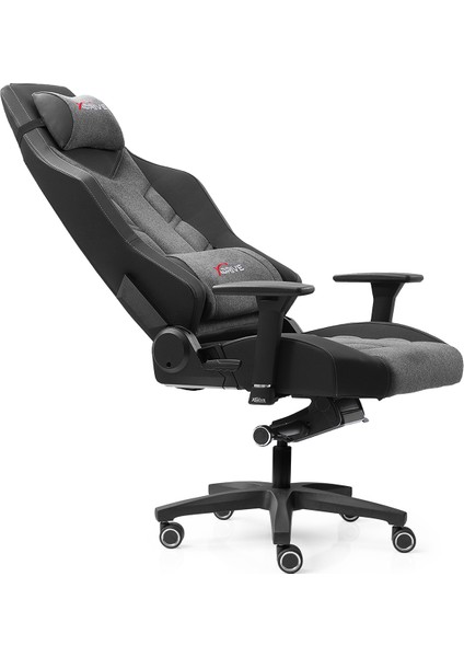 Fırtına Profesyonel Oyuncu Koltuğu Kumaş Gri/siyah