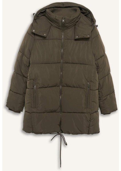 Su Geçirmez Regular Fit Kapüşonlu Parka F3557AX25WN