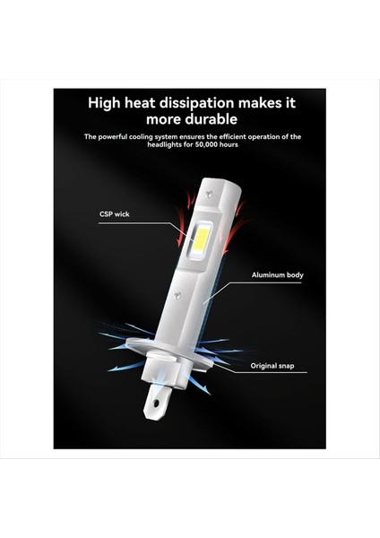 Adet Araba H1 Far Ampulleri Süper Parlak LED Lamba Ampulü 12V 25W Kablosuz LED Tak ve Çalıştır 6500K (Yurt Dışından) modelleri