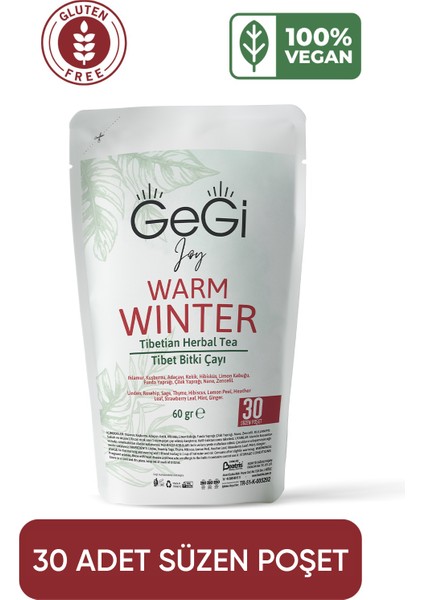 Ihlamur Kuşburnu Adaçayı Kekik Zencefil Hibisküs Limon Kabuğu Nane Içeren Tibet Atom Kış Bitki Çayı