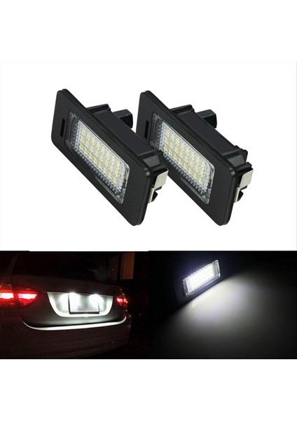 Araba LED Arka Plaka Lambası 63267165646 63267193293 1 3 5 Serisi E82 E90 E91 E60 X5 E70 X6 E71 Için (Yurt Dışından) modelleri