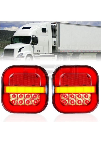 2 Adet Römork Arka Lambası 12V 24V Kamyon LED Park Lambası Araba Yan Lambası Minibüs Işaret Aydınlatması Dönüş Sinyal Lambası (Yurt Dışından) modelleri
