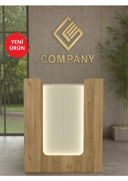 Bode Ledli Karşılama Bankosu Sepet-Kumtaşı