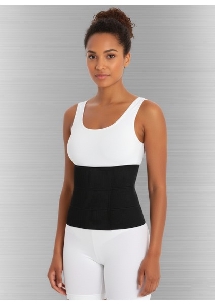 3 Panelli Abdominal Binder Kompresyon Abdominoplasti Korsesi – Karın Korsesi - 22,5 cm modelleri