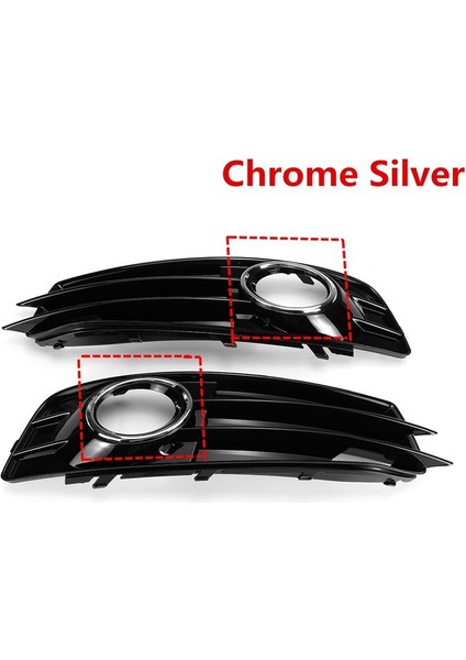 A3 8p 2009-2012 Için Krom Araba Ön Tampon Sis Lambası Izgarası Lamba Kapakları 8P0807681 (Yurt Dışından) fırsatları