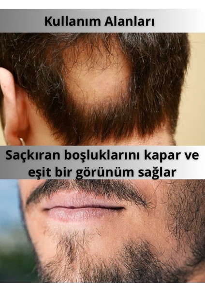 Siyah/Black Suda Çıkmayan Saç Sakal Dolgunlaştırıcı Topik Pudra 14 gr