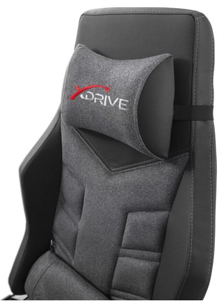 Fırtına Profesyonel Oyuncu Koltuğu Kumaş Gri/siyah