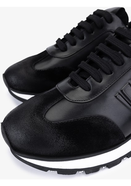 Erkek Hakiki Deri Siyah Süet Sneakers & Spor Ayakkabı 1093 1898 Erk Ayk SK25-26 Sıyah Suet/syh modelleri