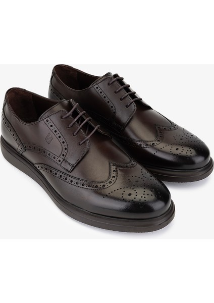 Erkek Hakiki Deri Kahverengi Casual Ayakkabı 1157 253-11 Erk Ayk SK25-26 Kahve fiyatları