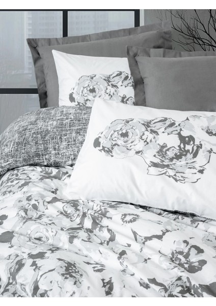 Dual Tek Kişilik Nevresim Takımı Florva Antrasit fiyatları