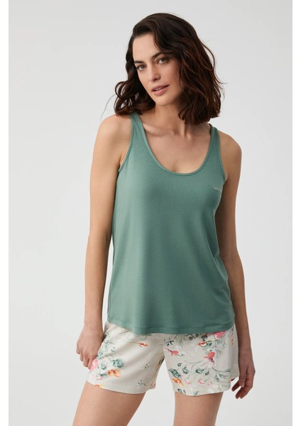 Yumuşak Dokulu Askılı Kadın Şort Takım 2827 fiyatları