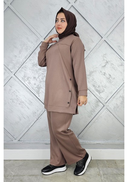 Kadın Çıt Çıt Detaylı Tesettür Takım