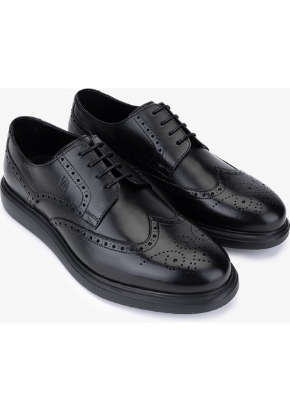 Erkek Hakiki Deri Siyah Casual Ayakkabı 1157 253-11 Erk Ayk SK25-26 Sıyah fiyatları