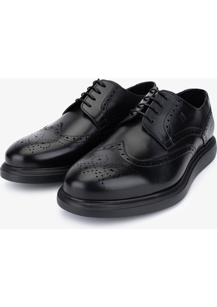 Erkek Hakiki Deri Siyah Casual Ayakkabı 1157 253-11 Erk Ayk SK25-26 Sıyah indirimleri