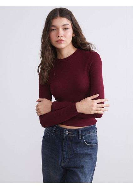 Yeni Sezon Bisiklet Yaka Kadın Body