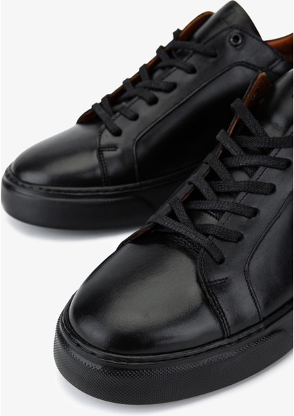 Erkek Hakiki Deri Siyah Sneakers & Spor Ayakkabı 1166 25WN01 Erk Ayk SK25-26 Sıyah modelleri