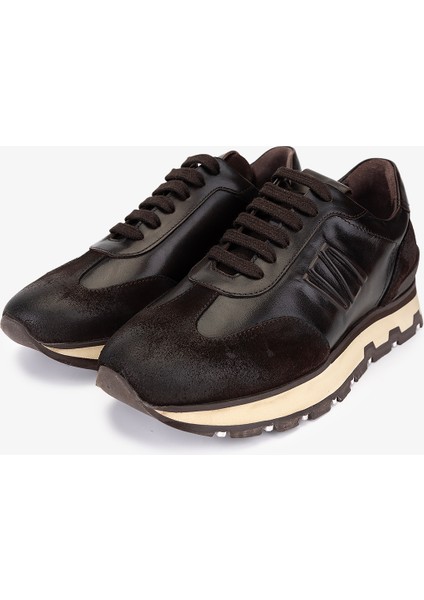 Erkek Hakiki Deri Kahverengi Sneakers & Spor Ayakkabı 1093 1898 Erk Ayk SK25-26 Kahve Suet/khv indirimleri