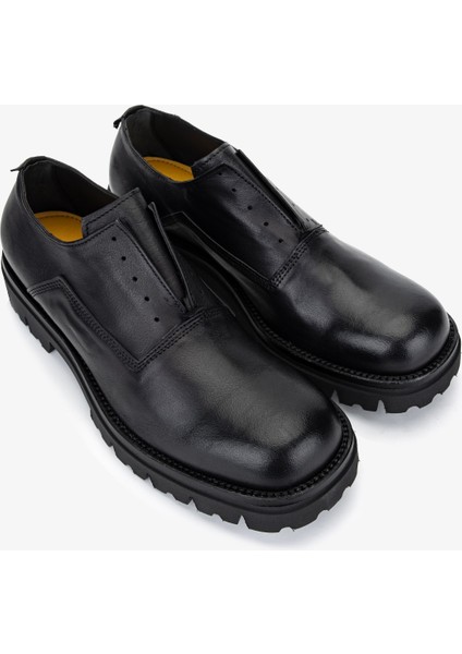 Erkek Hakiki Deri Siyah Casual Ayakkabı 1158 559-DL Erk Ayk SK25-26 Nero fiyatları