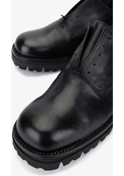 Erkek Hakiki Deri Siyah Casual Ayakkabı 1158 559-DL Erk Ayk SK25-26 Nero modelleri