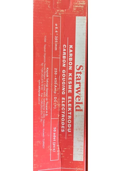 Askaynak Karbon ELEKTRODU(6.4X305MM)(50'Lİ Paket) fiyatları